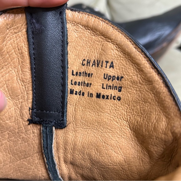 Miz Mooz | Chavita Metal Studded Black Leather Western Ankle Booties, Size 9 40 - Picture 8 of 9